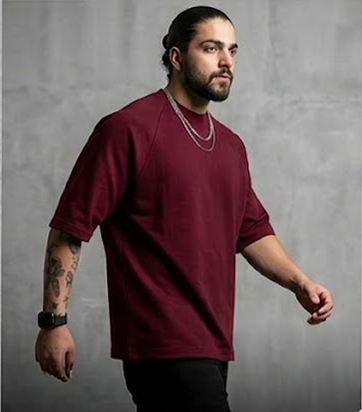 تيشيرت كاجوال برجندي خامة سمر ميلتون مريح (2XL)