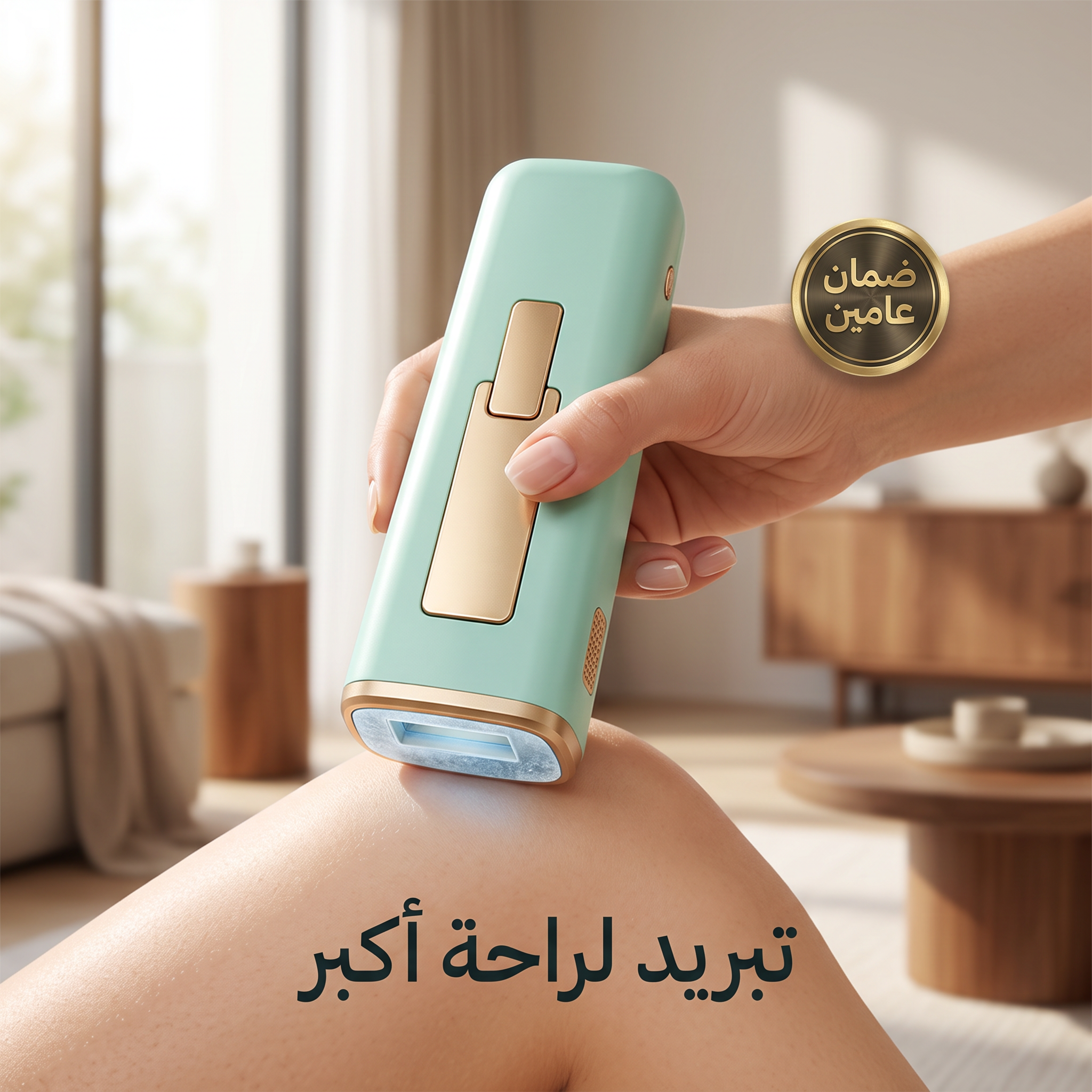 جهاز الليزر المنزلي المبرد IPL (ومضات لا محدودة مدى الحياة)-ضمان عامين