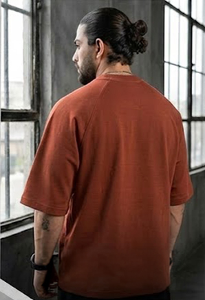 التيشرت البيزك البني مقاس اتنين اكس - 4