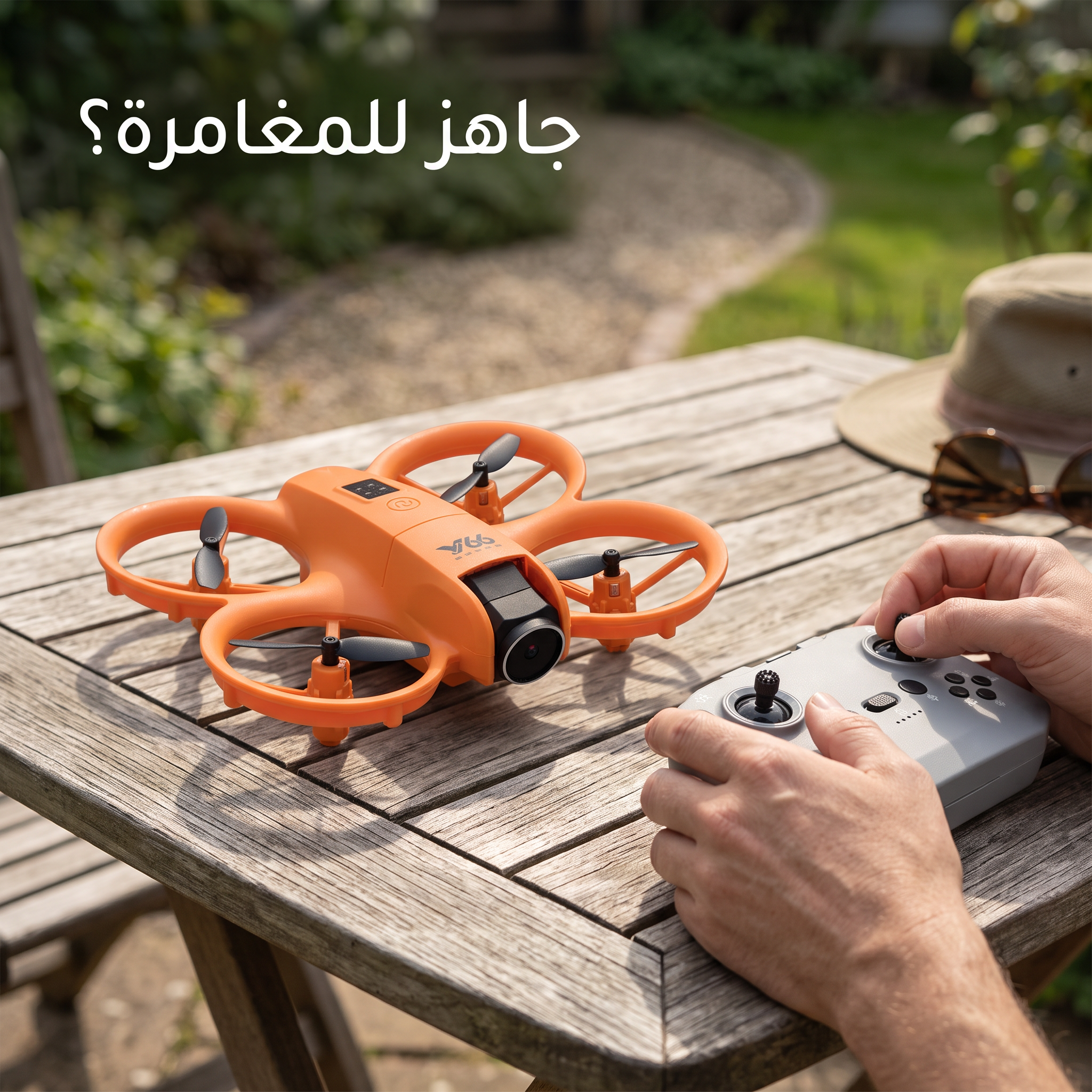 درون ميني بكاميرتين وحماية للمراوح – تصوير وطيران بأمان