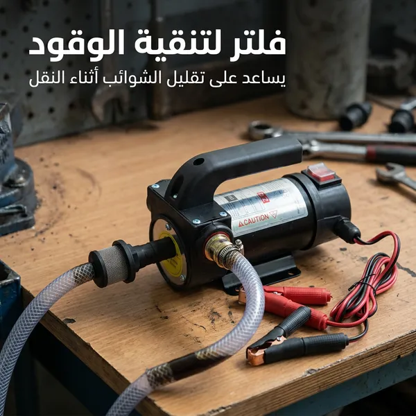 مضخة شفط ديزل محمولة تعمل بتيار مستمر 12 فولت