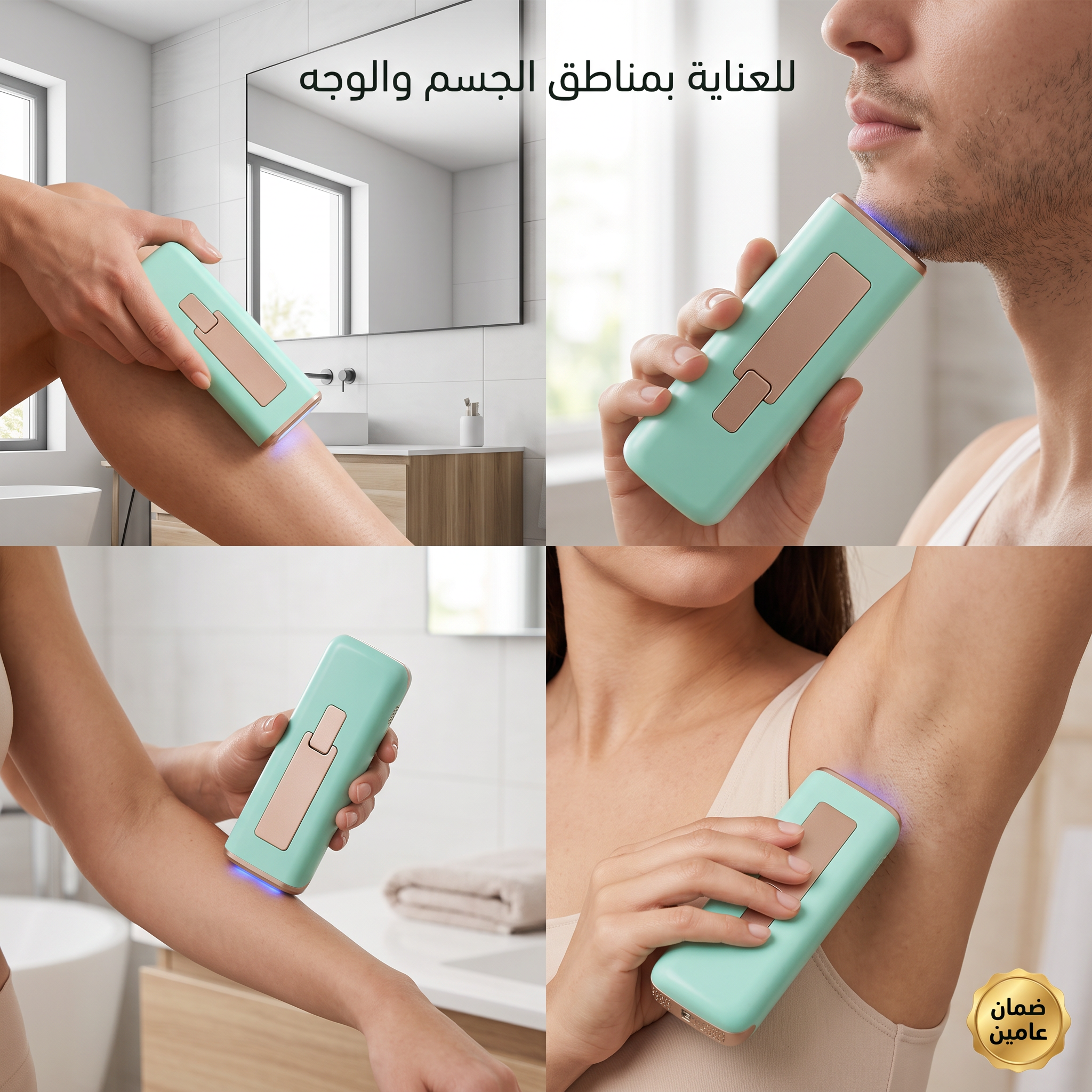 جهاز الليزر المنزلي المبرد IPL (ومضات لا محدودة مدى الحياة)-ضمان عامين
