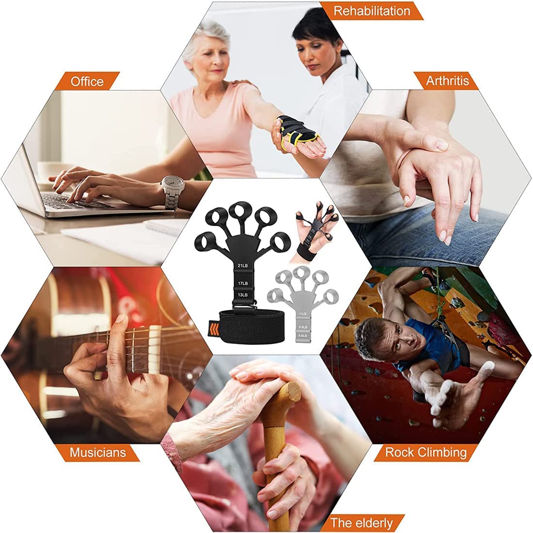 عرض 2 قطعة Finger Strengthener مقوي الاصابع و الاعصاب