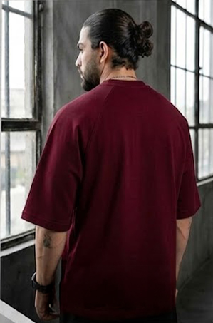 تيشيرت كاجوال برجندي خامة سمر ميلتون مريح (2XL)