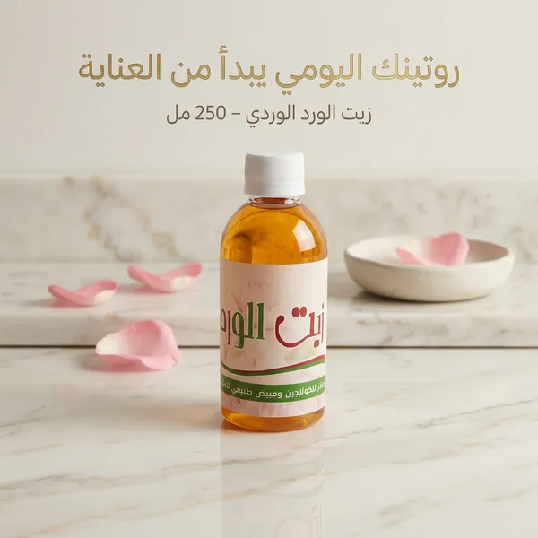 زيت الورد الوردي - المحفز الطبيعي للبشرة
