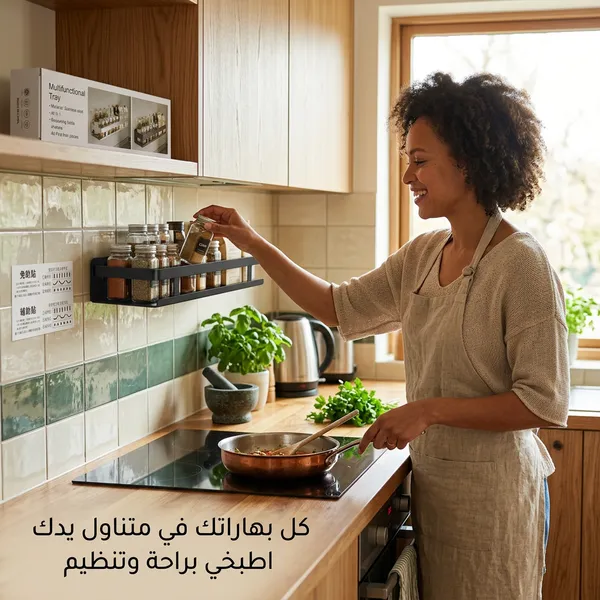 رف ومنظم تخزين للمطبخ والحمام