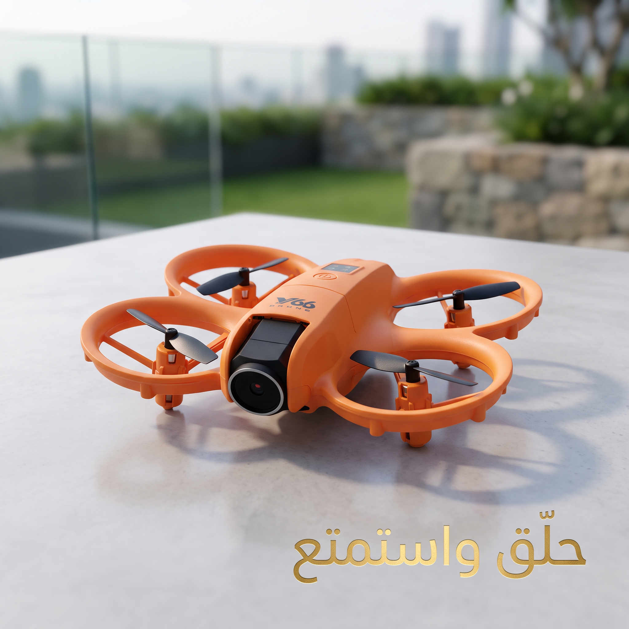درون ميني بكاميرتين وحماية للمراوح – تصوير وطيران بأمان
