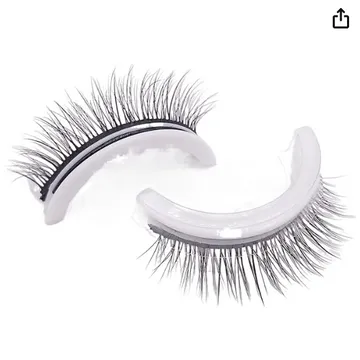  Natural self-adhesive false eyelashes repeatable glue-free pair of self-adhesive eyelashes (3DF009 Bushy)