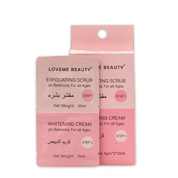  عبوة 5 قطع من مقشر البشرة وكرييم التبييض