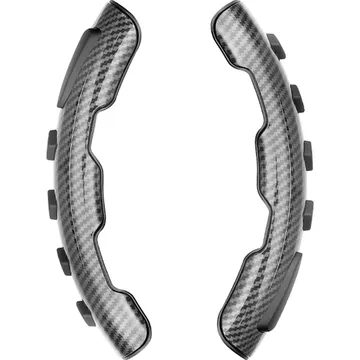  غطاء عجلة قيادة السيارة من ألياف الكربون والسيليكون المضاد للانزلاق