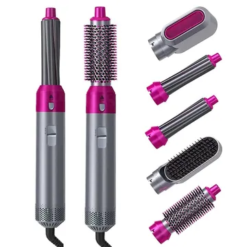 مجموعة تصفيف و تجعيد الشعر المتكاملة 5 فى 1 الحديثة