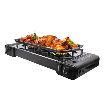  موقد الغاز المتنقل 2 في 1 بضمان سنتين