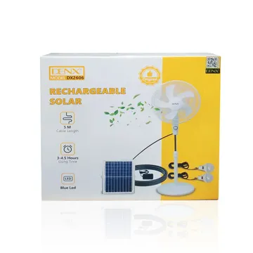 مروحة عامودية بالطاقة الشمسية من دينكس خمس شفرات بضمان عامين