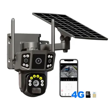 كاميرا بالطاقة الشمسية عدسة مزدوجة الشريحة