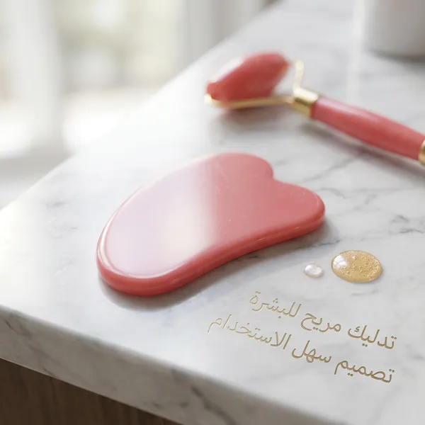 أداة تدليك من حجر اليشم الطبيعي