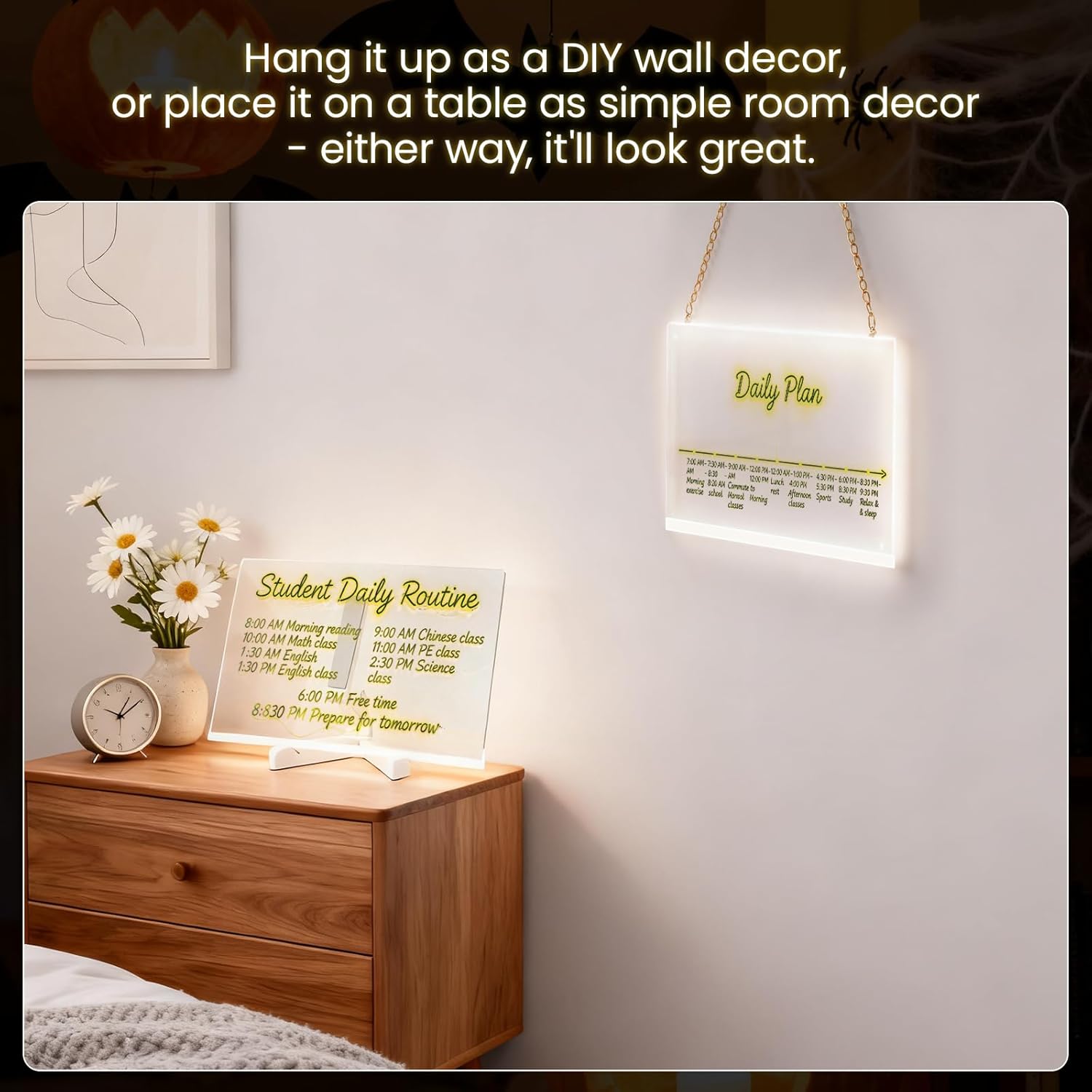 لوح أكريليك قابل للمسح مع ضوء - 7