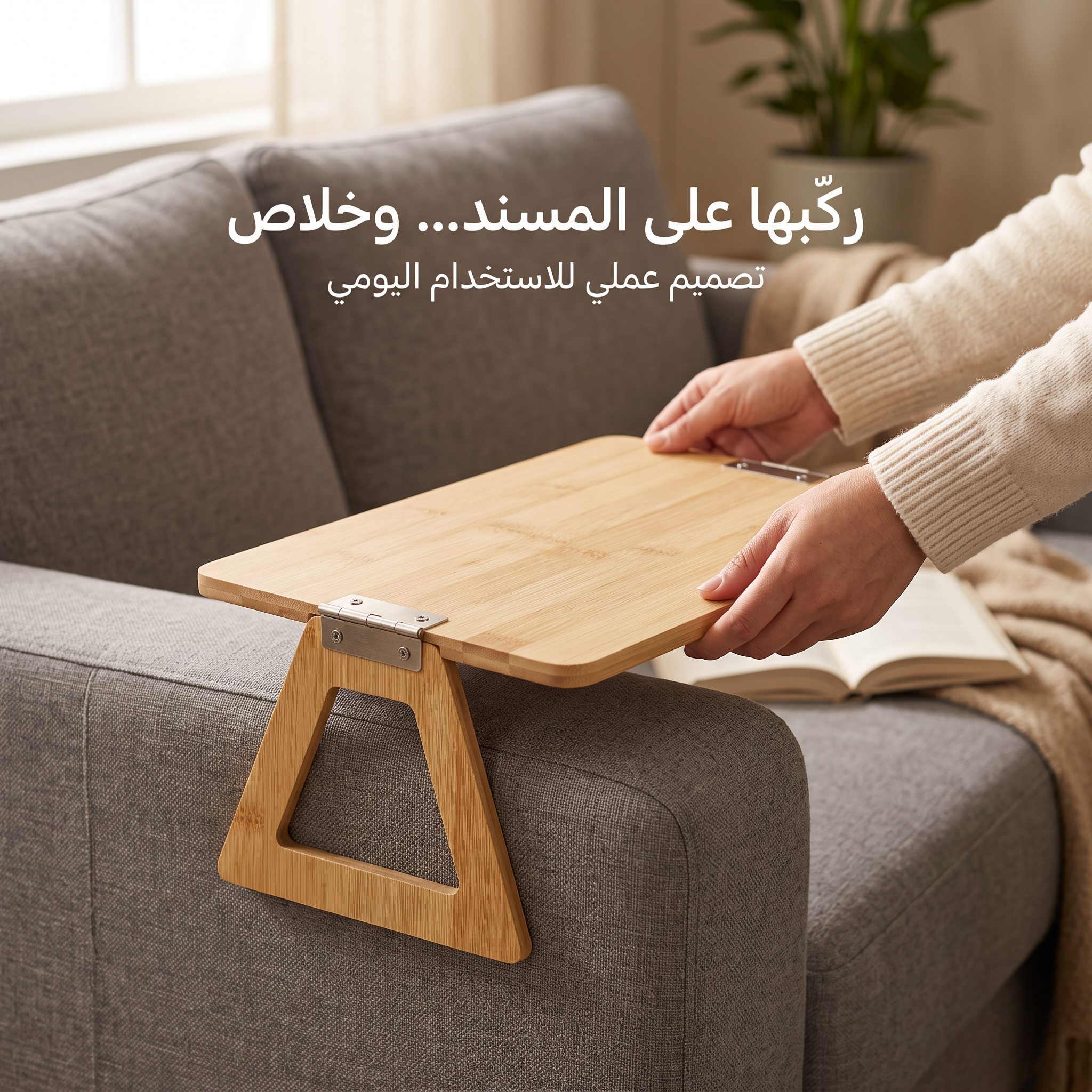 طاولة مسند الكنبة الموفرة لمساحة صالتك قابلة للطي