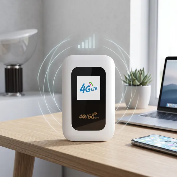 جهاز واي فاي متنقل5G 4G - يدعم 10 أجهزة - إنترنت مستقر ومحمول