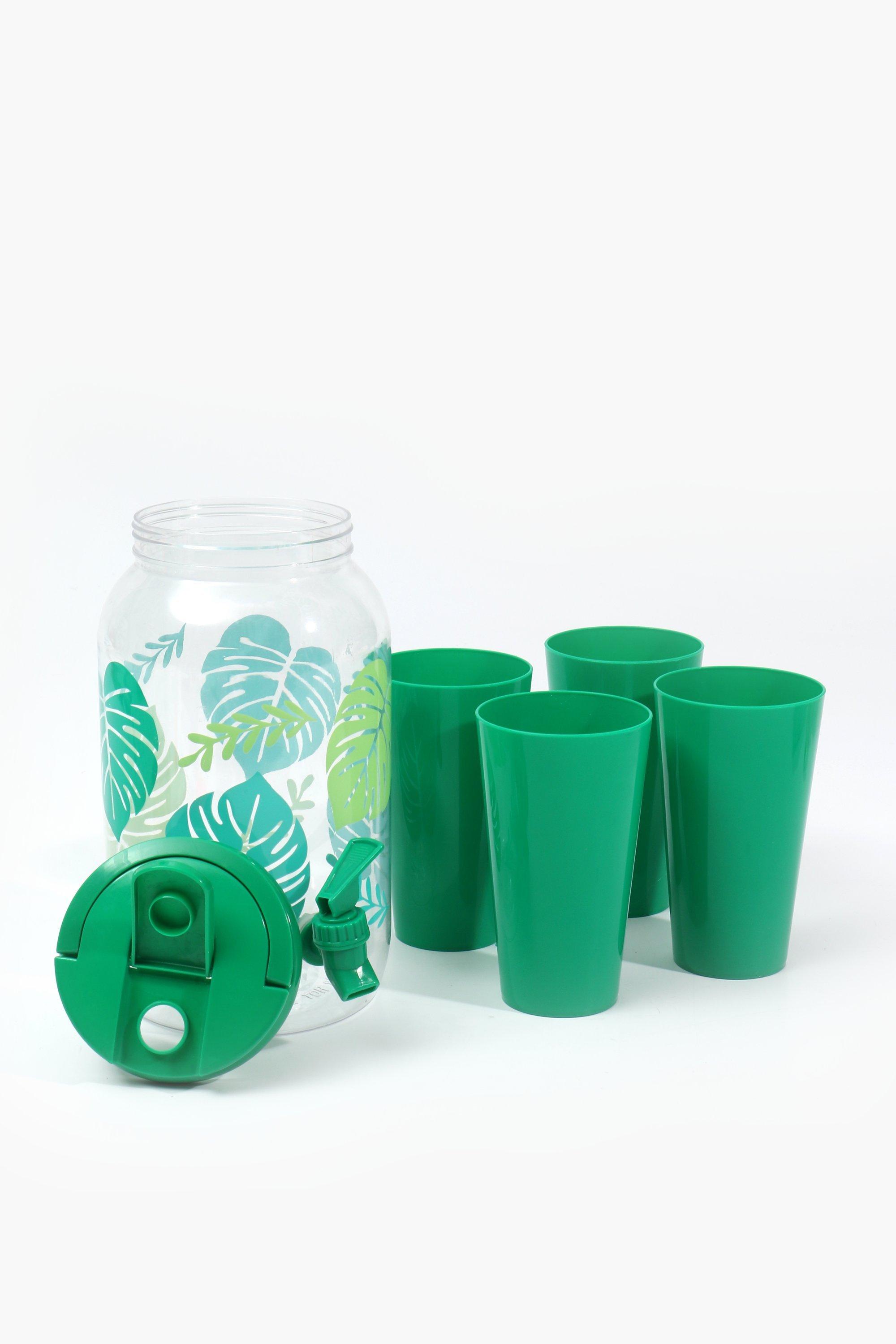 • ديسبنسر العصير + 4 اكواب للعصير ديزاين Leaves 3,5 Liter
