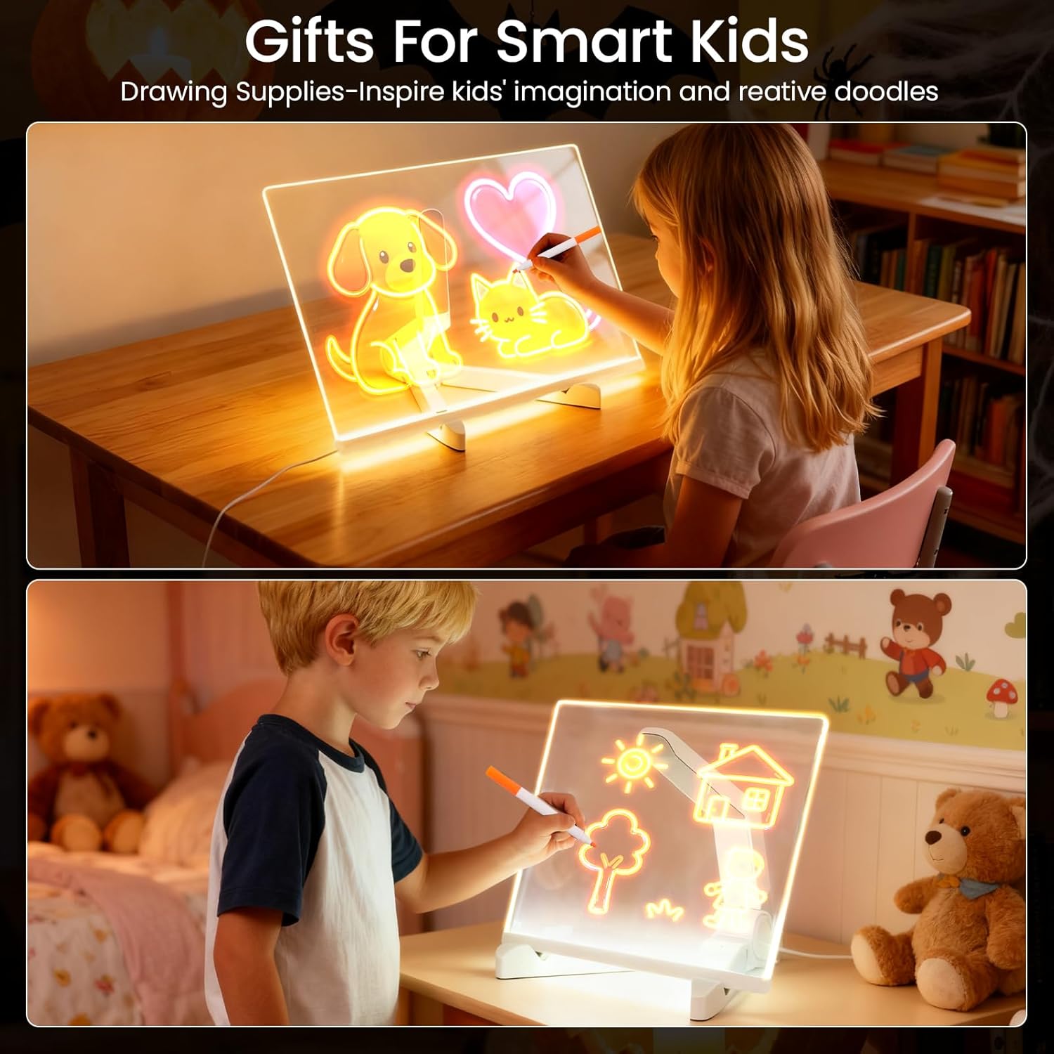 لوح أكريليك قابل للمسح مع ضوء - 4