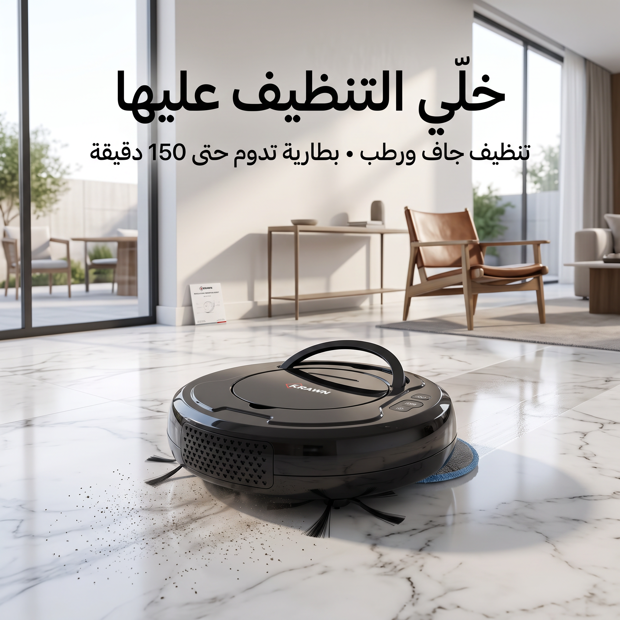 مكنسة كراون الذكية KW-52103 لاسلكية