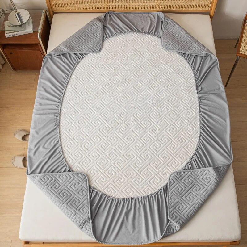 كفر مرتبه استيك رمادي 180 سم - 3