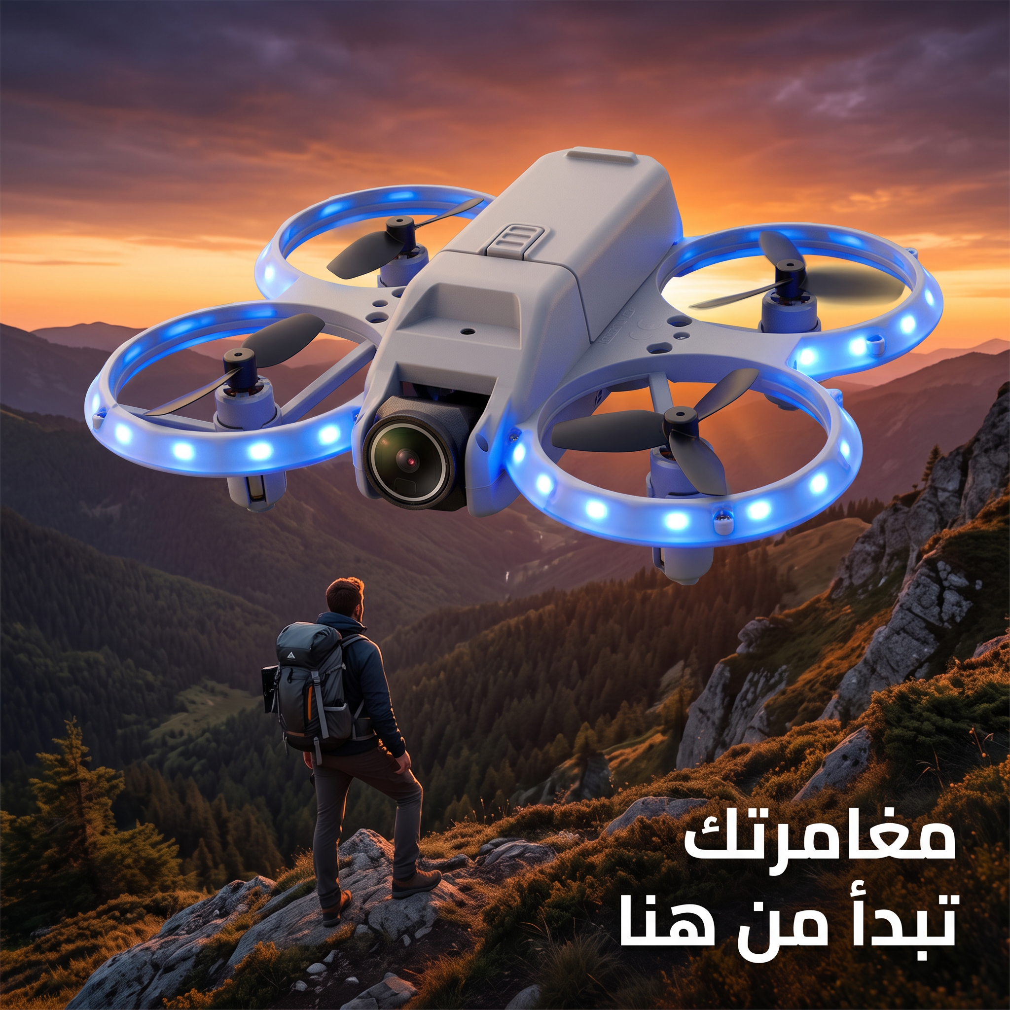 درون V08-NEO Mini صغيرة للتصوير الجوي