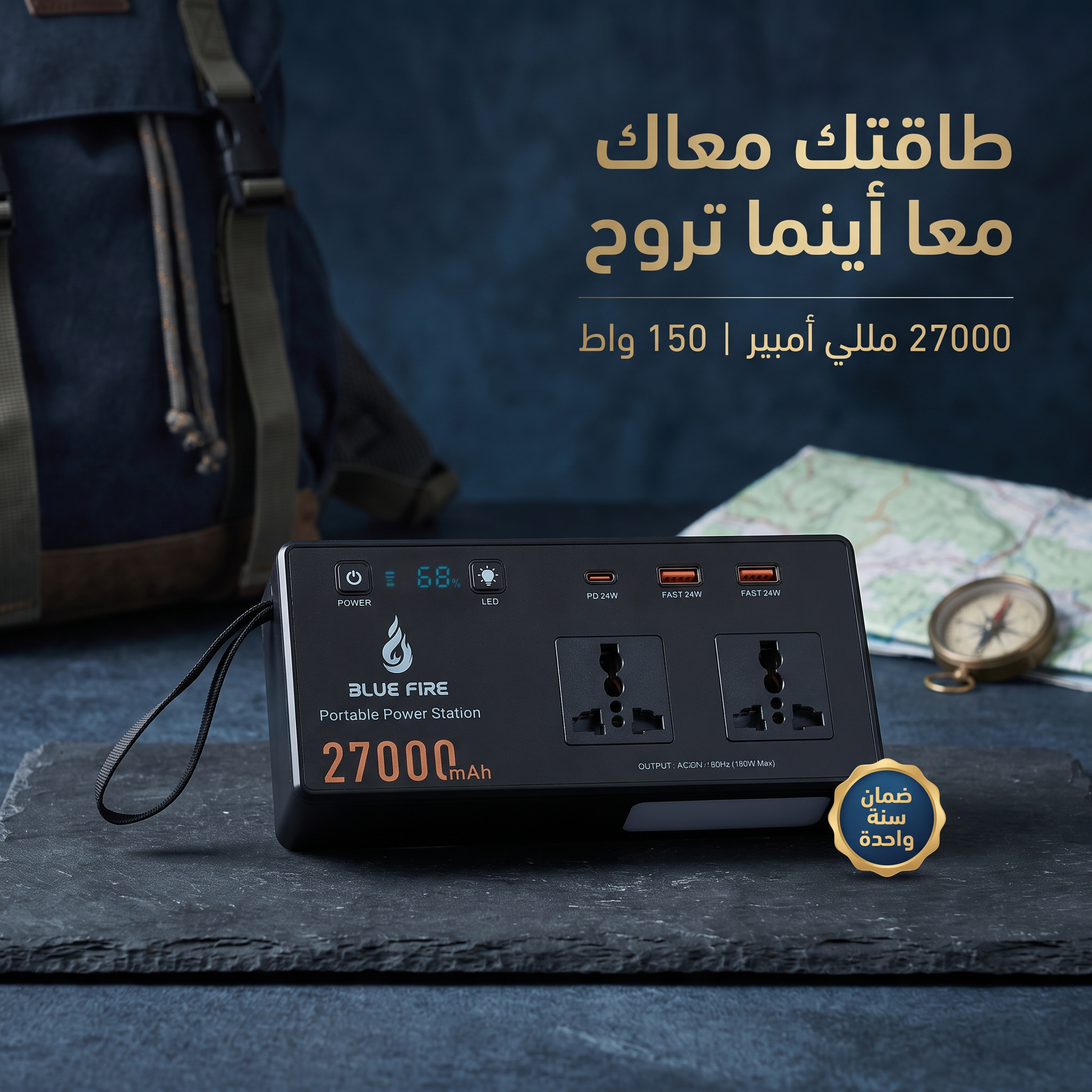 محطة طاقة محمولة BLUE FIRE CN150 بقدرة 150W