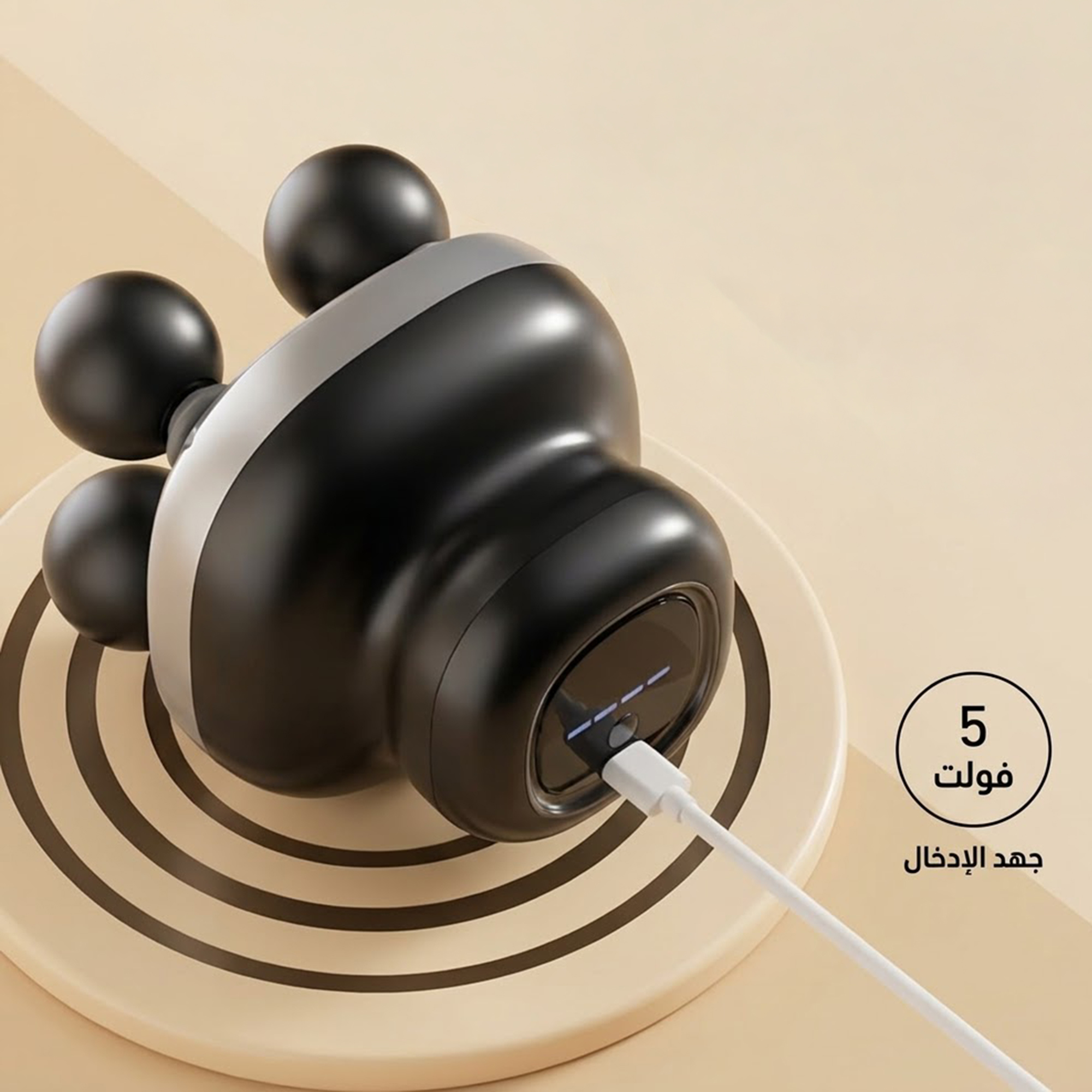عرض جهاز مساج 4 راس شامل + جهاز تدليك الرقبة والعمود الفقري6 عجلات 
