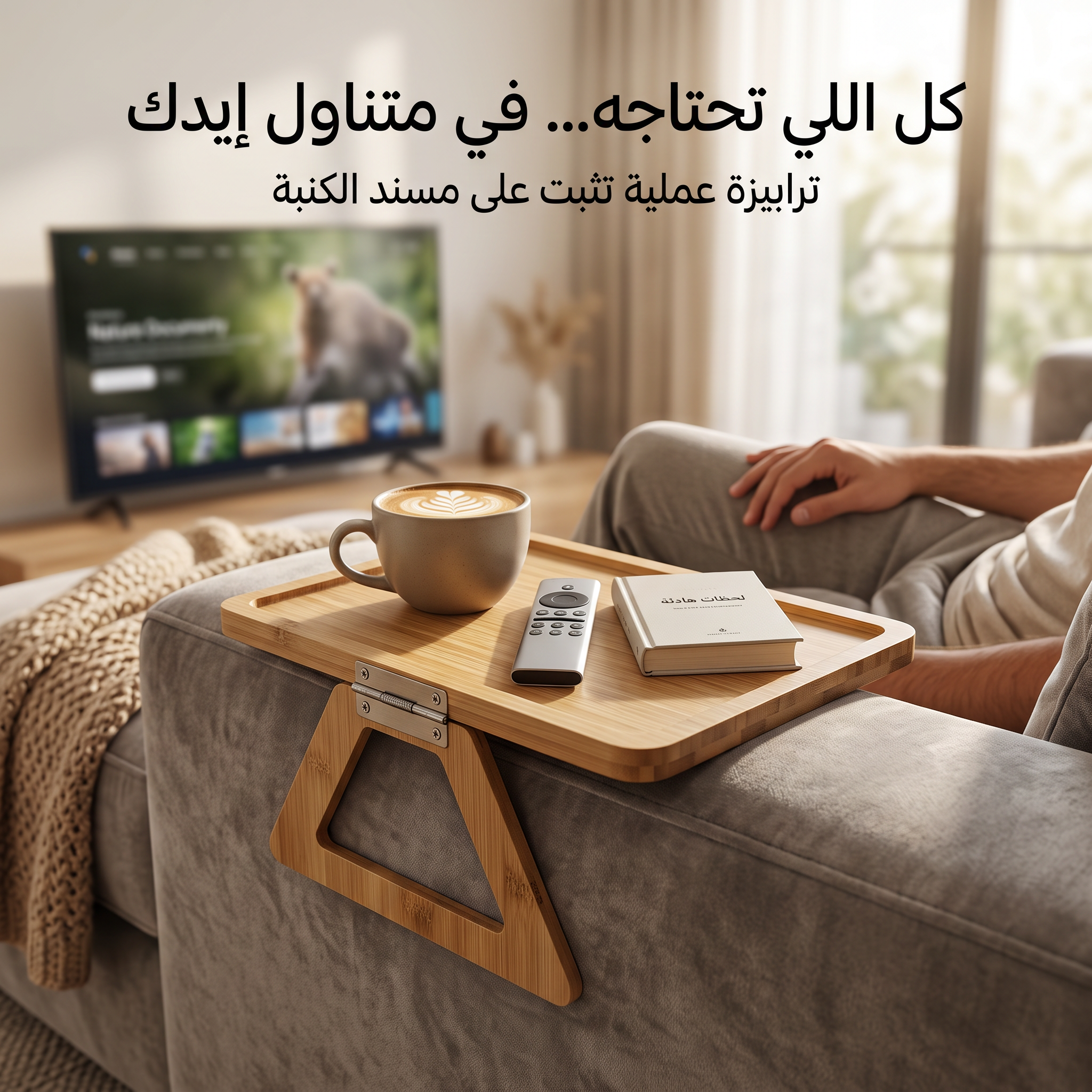 طاولة مسند الكنبة الموفرة لمساحة صالتك قابلة للطي