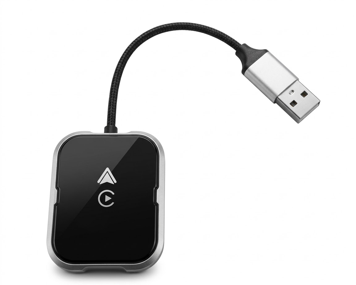 محول Wireless CarPlay و Android Auto لاسلكي للسيارات (USB)