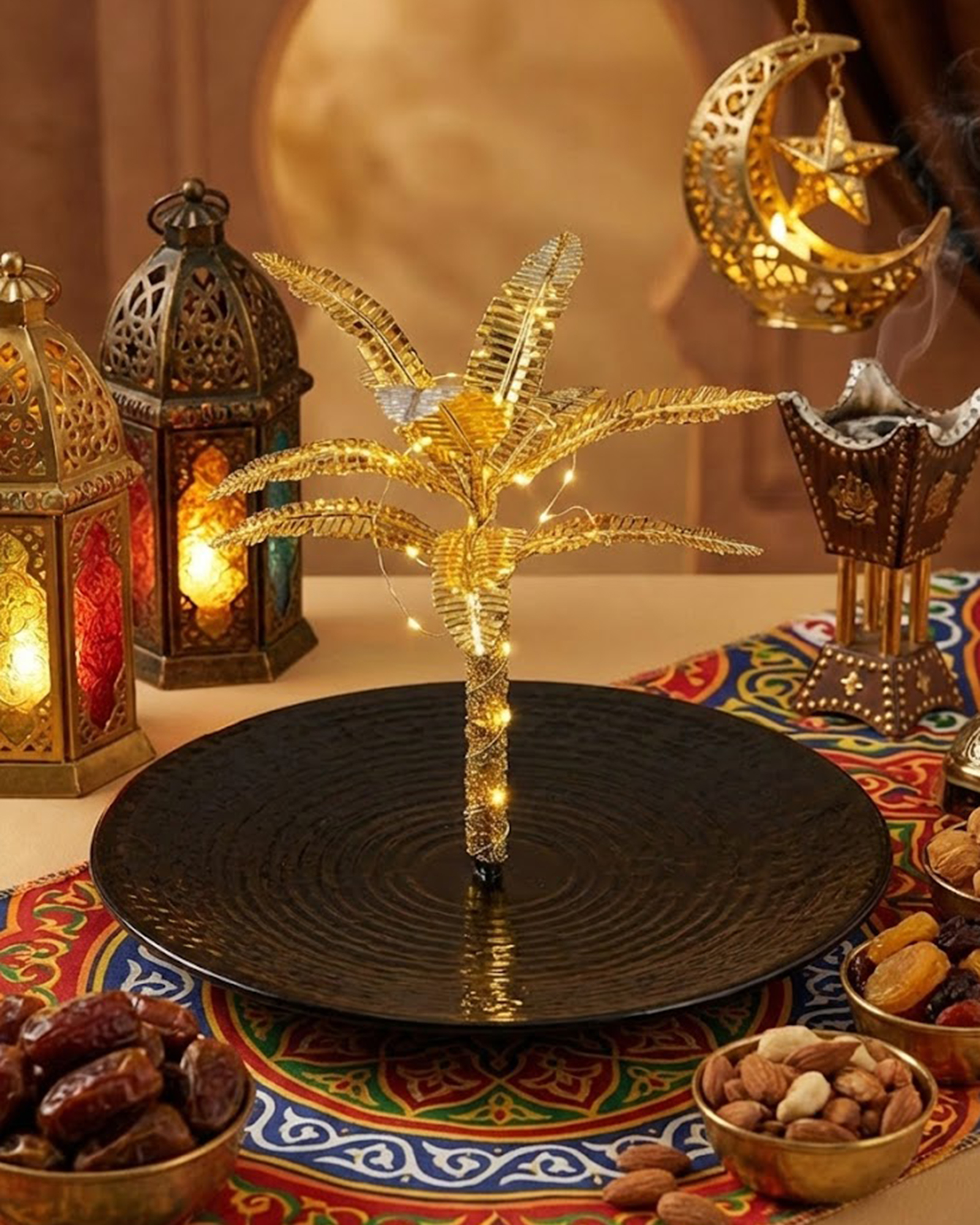تمريه شكل نخله ب اضاءه
