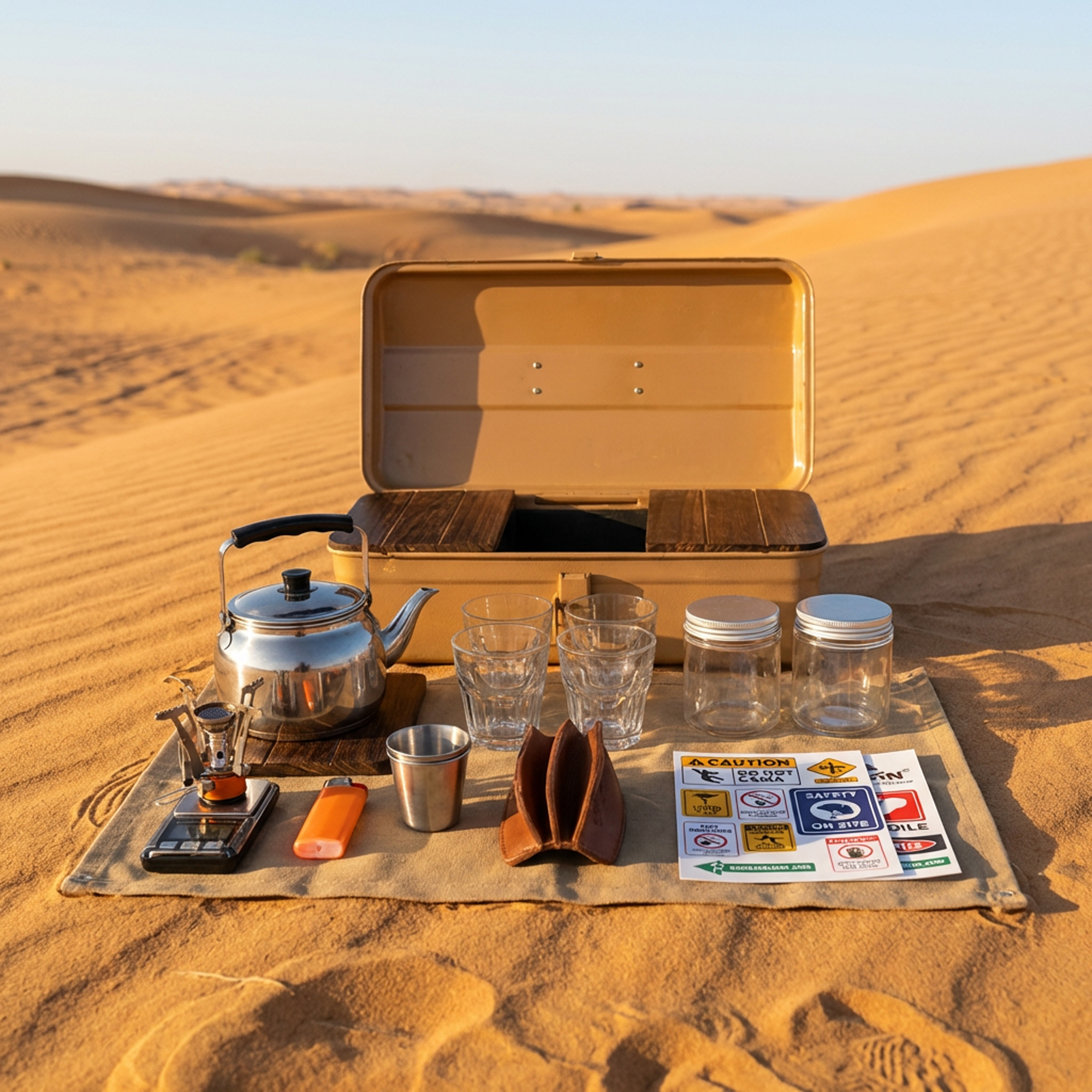 صندوق طقم عزبة الشاى بضمان عامين