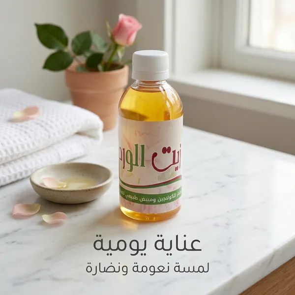 زيت الورد الوردي - المحفز الطبيعي للبشرة