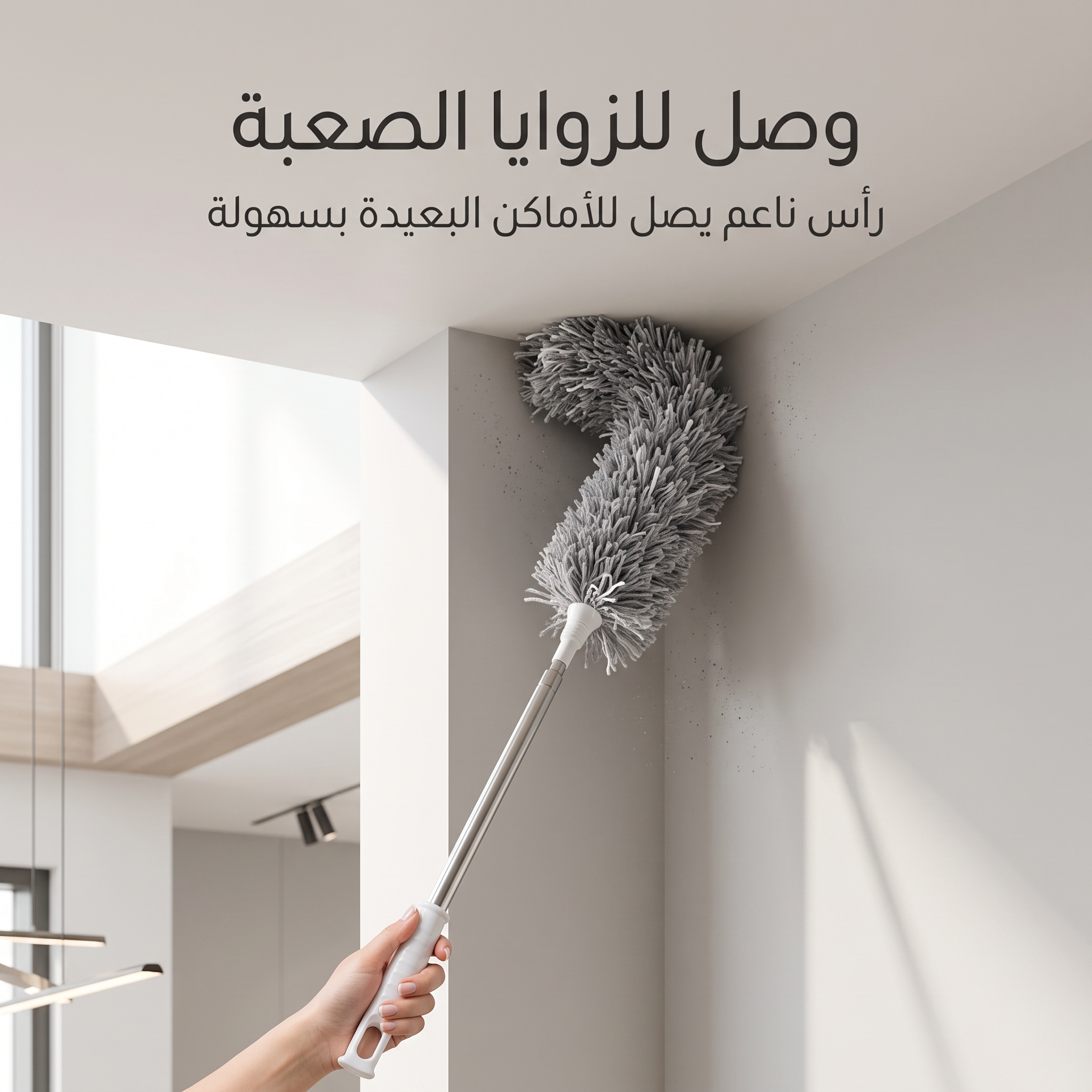 عصا تنظيف ريشية