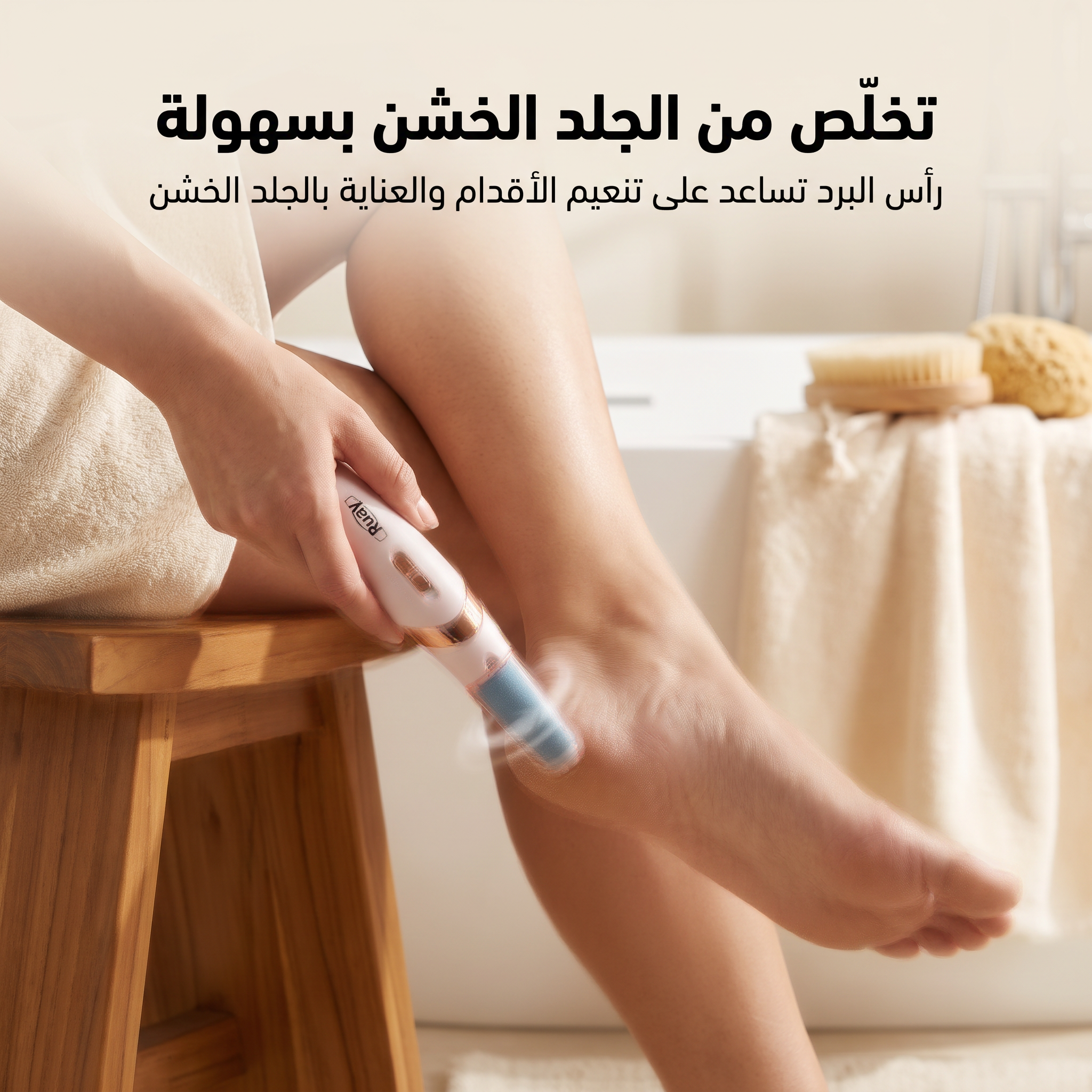 مقشر القدم الحديث القابل لاعادة الشحن RUAY