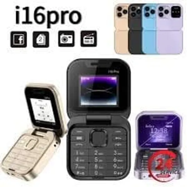 • شبيه جوال ايفون القابل الطي I16 Pro
