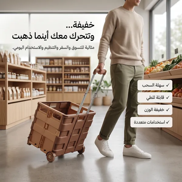 عربة متعددة الاستخدامات قابلة للطي