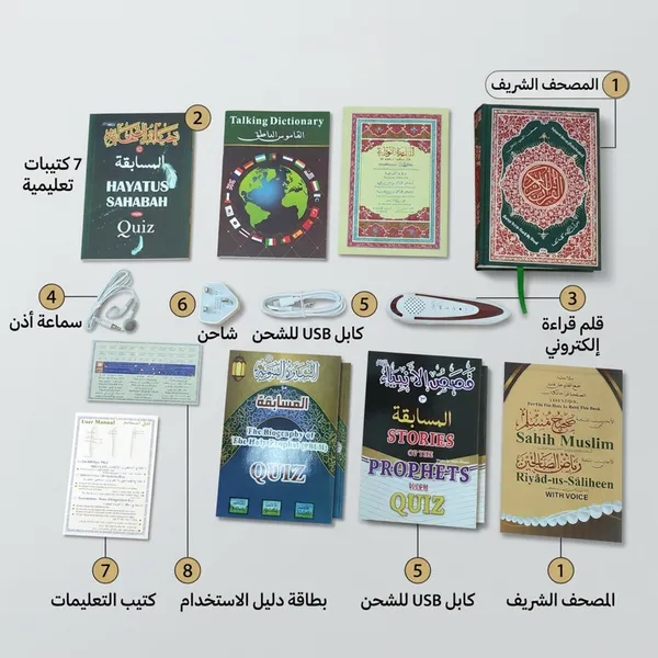• قلم ذكي الكتروني قارئ للقران الكريم بالتجويد