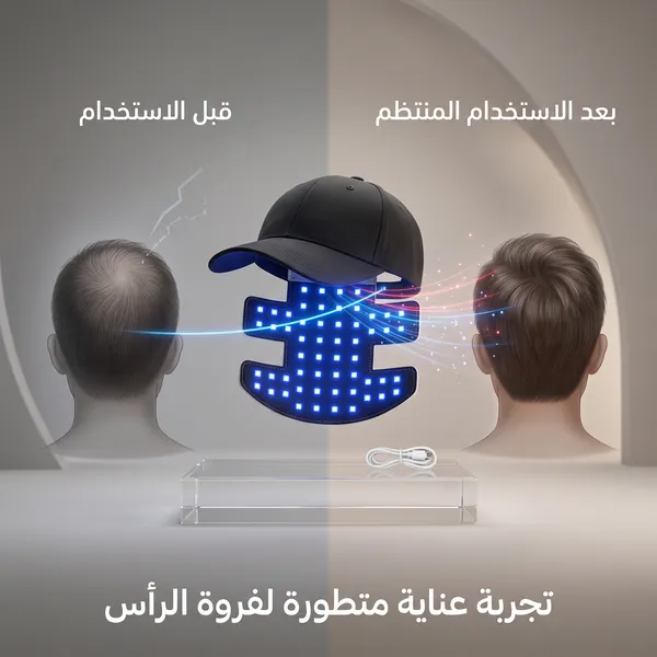 قبعة الضوء الأحمر لعلاج تساقط الشعر