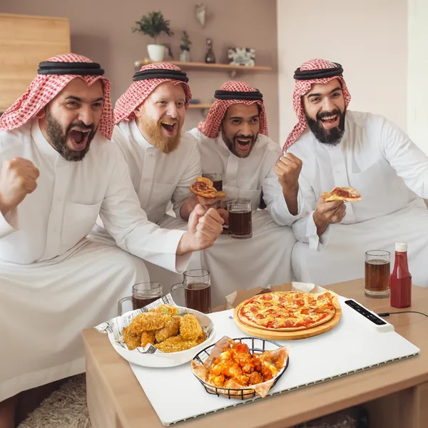 لوح تسخين الطعام للعزايم قابل للطي