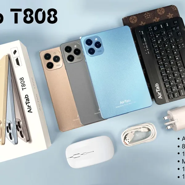 تابلت Air Tap 8 (8 بوصة) – كيبورد وماوس بلوتوث + كفر وواقي شاشة مجاناً + ضمان سنة
