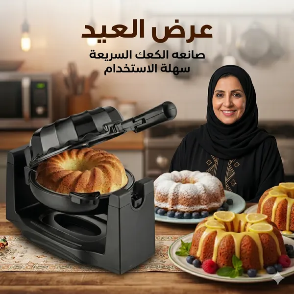 صانعه الكعك السريعة سهلة الاستخدام