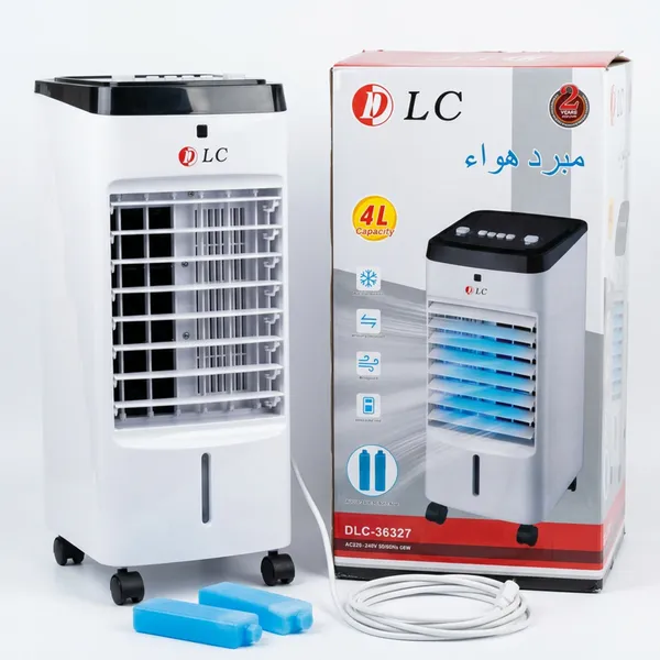 مكيف صحراوي متنقل DLC سعة 4 لتر بضمان عامين (تبريد بالثلج + موفر للطاقة)