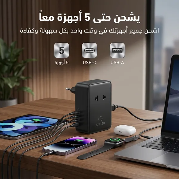 شاحن أنكر ضمان عام