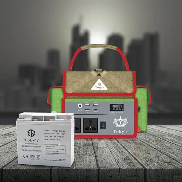 محطة طاقة محمولة مع منافذ USB متعددة بطارية خارجية سريعة الشحن بطارية قوية تدوم أكثر من 10 ساعات للسفر والتخييم والاستخدام المنزلي في حالات الطوارئ