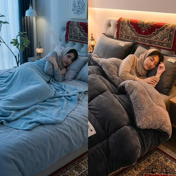 لحاف الدفء المثالي المزدوج