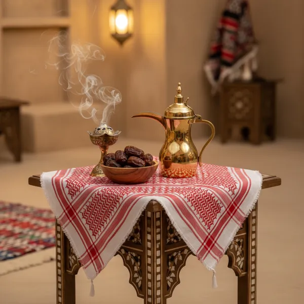 شماغ سعودى مقاس 55