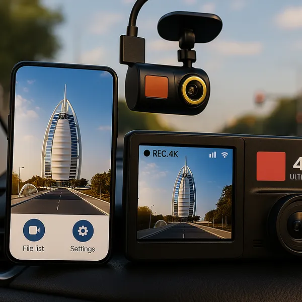 GPS داش كام مع واي فاي  و  ضمان سنة