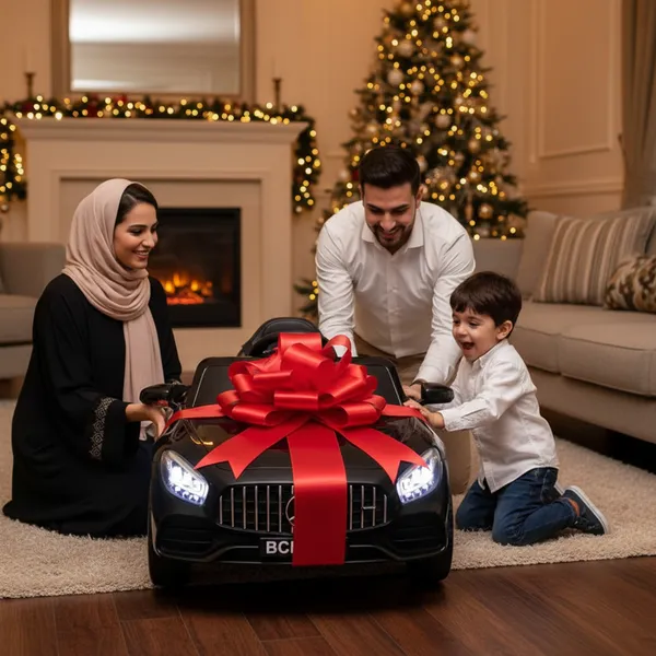 سيارة أطفال كهربائية مرسيدس سوداء 12V | أبعاد 41×80.5×40 سم | وزن 26 كجم | مناسبة لعمر 12 شهر حتى 8 سنوات | تأتي في بوكس | ضمان سنة